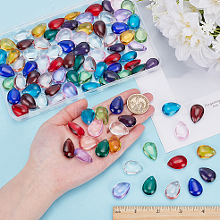 96Pcs 12 Colors Handmade Lampwork Penadants&nbsp;LAMP-AR0001-46