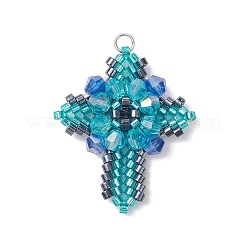 Glass Seed Beads Pendants&nbsp;PALLOY-MZ00223