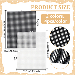8Pcs 2 Styles Plastic Canvas Sheets for Embroidery&nbsp;DIY-PH0031-37
