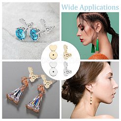 8Pcs 2 Colors Brass Earring Nuts&nbsp;FIND-ME0001-12