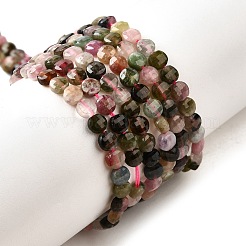 Natural Multicolor Tourmaline Beads Strands&nbsp;G-C179-A4mm-01