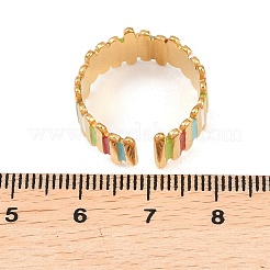 304 Stainless Steel Cuff Open Rings for Women&nbsp;RJEW-I113-02G-04