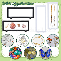 6Pcs 2 Colors Rectangle ABS Plastic 3D Floating Frame Display Holder&nbsp;ODIS-GA0001-66
