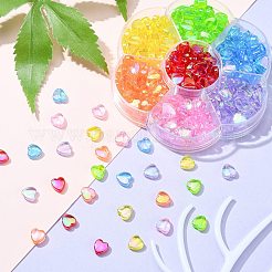 280Pcs 7 Colors Eco-Friendly Transparent Acrylic Beads&nbsp;TACR-CJ0001-58