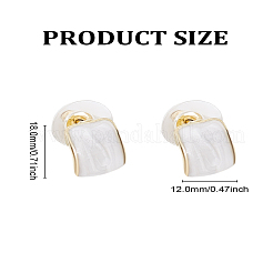 1 Pair Alloy Enamel Stud Earrings&nbsp;EJEW-LP0007-066