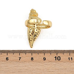 Brass Micro Pave Cubic Zirconia Adjustable Cuff Rings&nbsp;RJEW-C142-01G