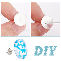 316 Surgical Stainless Steel Stud Earring Findings&nbsp;STAS-UN0058-54
