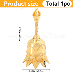 1Pc Alloy Hand Bell&nbsp;AJEW-GF0012-23G