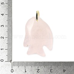 Natural Rose Quartz Carved Pendants&nbsp;G-G460-01G-07