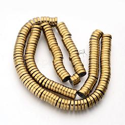 Electroplate Non-magnetic Synthetic Hematite Beads Spacers Strands&nbsp;G-Q486-74F