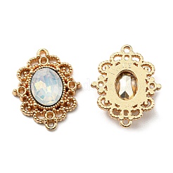 Golden Plated Alloy Oval Connector Charms&nbsp;FIND-B022-02G-01