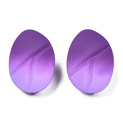 Spray Painted Iron Stud Earring Findings&nbsp;IFIN-N008-021B