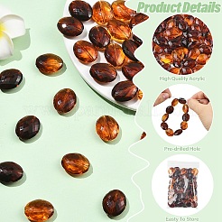 50Pcs Acrylic Beads&nbsp;OACR-YW0004-58