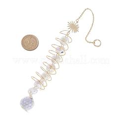 Glass Teardrop Window Hanging Suncatchers&nbsp;HJEW-JM04532