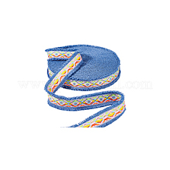 9 Yards Polyester Rhombus Jacquard Fringe Ribbon&nbsp;OCOR-GA0002-06A