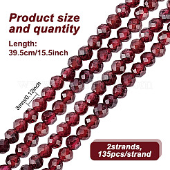 2 Strands Natural Garnet Beads Strands&nbsp;G-GO0001-67