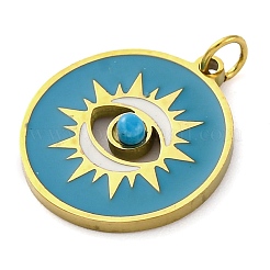 Ion Plating(IP) 304 Stainless Steel Enamel Pendants&nbsp;STAS-Z1041-11G