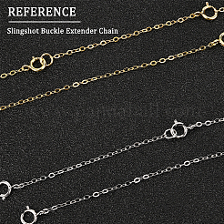 6Pcs 6 Style 925 Sterling Silver Chain Extender&nbsp;FIND-SC0001-62