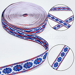 10M Ethnic style Embroidery Polyester Ribbons&nbsp;OCOR-GF0002-37