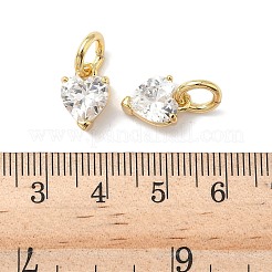 Brass Pave Cubic Zirconia Pendants&nbsp;KK-L239-026G
