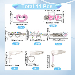 11pcs Iron Snap Hair Clips&nbsp;PHAR-CP0001-26