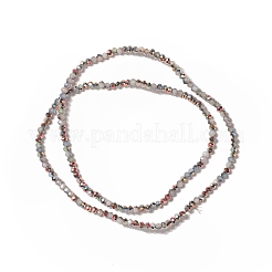 Electroplated Glass Beads Strands&nbsp;GLAA-G097-02A-02