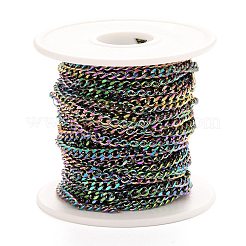 PVD Vacuum Plating 304 Stainless Steel Cuban Link Chains&nbsp;CHS-K016-03A-MC