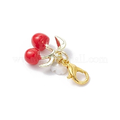 3Pcs Alloy Enamel & Rhinestone Pendant Decorations&nbsp;HJEW-JM04106