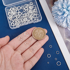 180Pcs 6 Styles Rack Plating Brass Open Jump Rings&nbsp;KK-PH0010-06