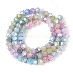 Ombre Effect Dyed Glass Beads Strands&nbsp;GLAA-T025-4mm-09K