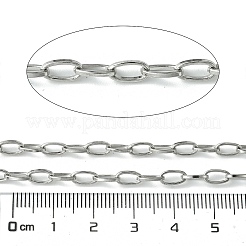 Tarnish Resistant 304 Stainless Steel Oval Link Chains&nbsp;CHS-K018-08P