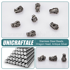 10Pcs 316 Surgical Stainless Steel Beads&nbsp;STAS-UN0058-99