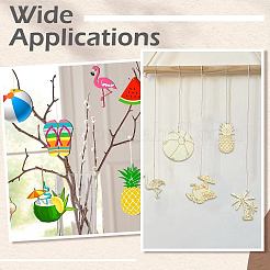 10Pcs Unfinished Blank Wooden Pendants Set for Painting Arts&nbsp;DIY-CJC0007-11-1