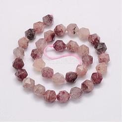 Natural Strawberry Quartz Bead Strands&nbsp;G-G970-13-12mm