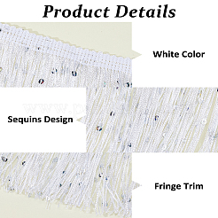 4M Paillette Tassel Polyester Ribbon Trim&nbsp;OCOR-HS0001-17A
