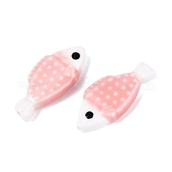 Hand Painted Fish Shaped Porcelain Beads&nbsp;PORC-N013-06B