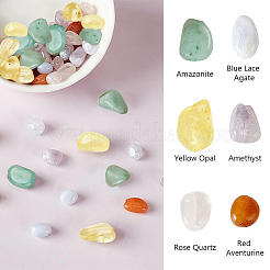 60Pcs 6 Styles Natural Mixed Gemstone Beads Strands&nbsp;G-PH0002-47