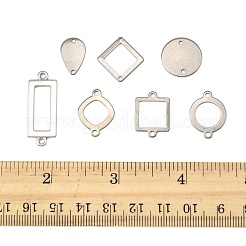 64Pcs 8 Styles 304 Stainless Steel Geometric Links/Connectors&nbsp;STAS-FS0002-02