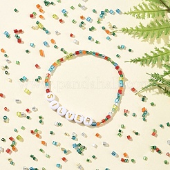 4000Pcs 10 Colors 8/0 Glass Bugle Beads&nbsp;SEED-YW0002-69