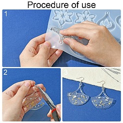 DIY Leaf Flower Earring Jewelry Making Kit&nbsp;DIY-YW0009-39