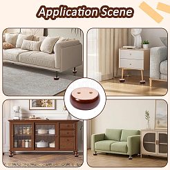 Wood Round Furniture Legs&nbsp;FIND-WH0199-412C