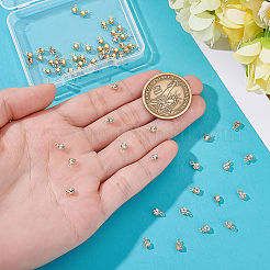 60Pcs Brass Rhinestone Charms&nbsp;KK-ME0002-96
