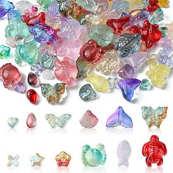120Pcs 12 Style Transparent Glass Beads Sets&nbsp;GLAA-FS0001-69