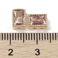 Brass with Cubic Zirconia Beads&nbsp;KK-G491-35G-04