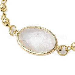 2Pcs 2 Style Brass and Brass Bar Link Chains Bracelets&nbsp;BJEW-JB11051