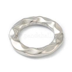 Non-Tarnish Hammered 304 Stainless Steel Linking Rings&nbsp;STAS-G244-35A-P