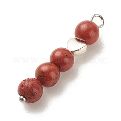 Round Natural Mixed Gemstone Pendants&nbsp;PALLOY-JF01511