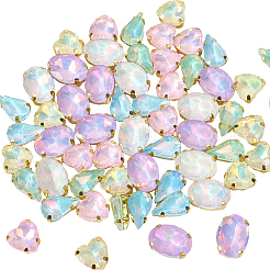 60Pcs 6 Styles Zinc Alloy Rhinestone Sew on Rhinestones&nbsp;FIND-CY0001-07