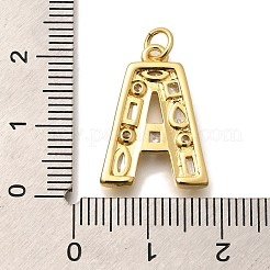 Brass Micro Pave Clear Cubic Zirconia Pendants&nbsp;KK-G521-01G-A