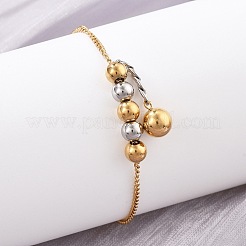 304 Stainless Steel Curb Chain Bracelets&nbsp;BJEW-D337-01B-GP